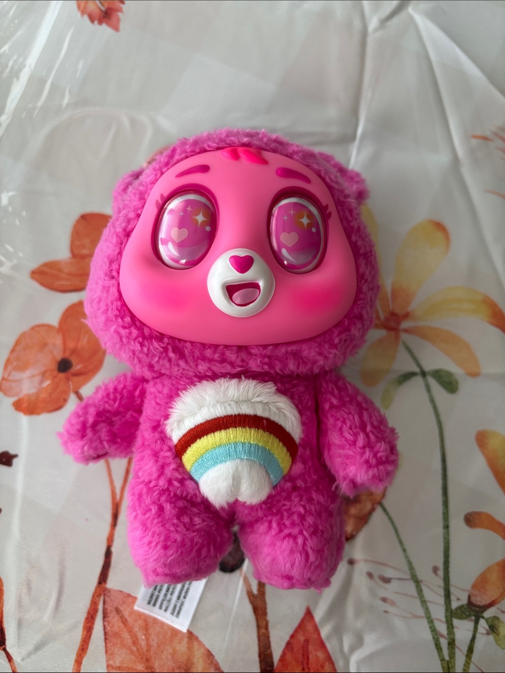 Pink carebear from carebear cuties collectible